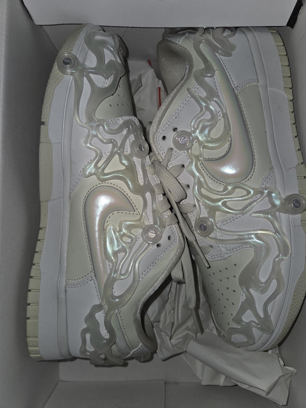 Nike Dunk Low Lx Women's Iridescent White Low-Top Sneakers